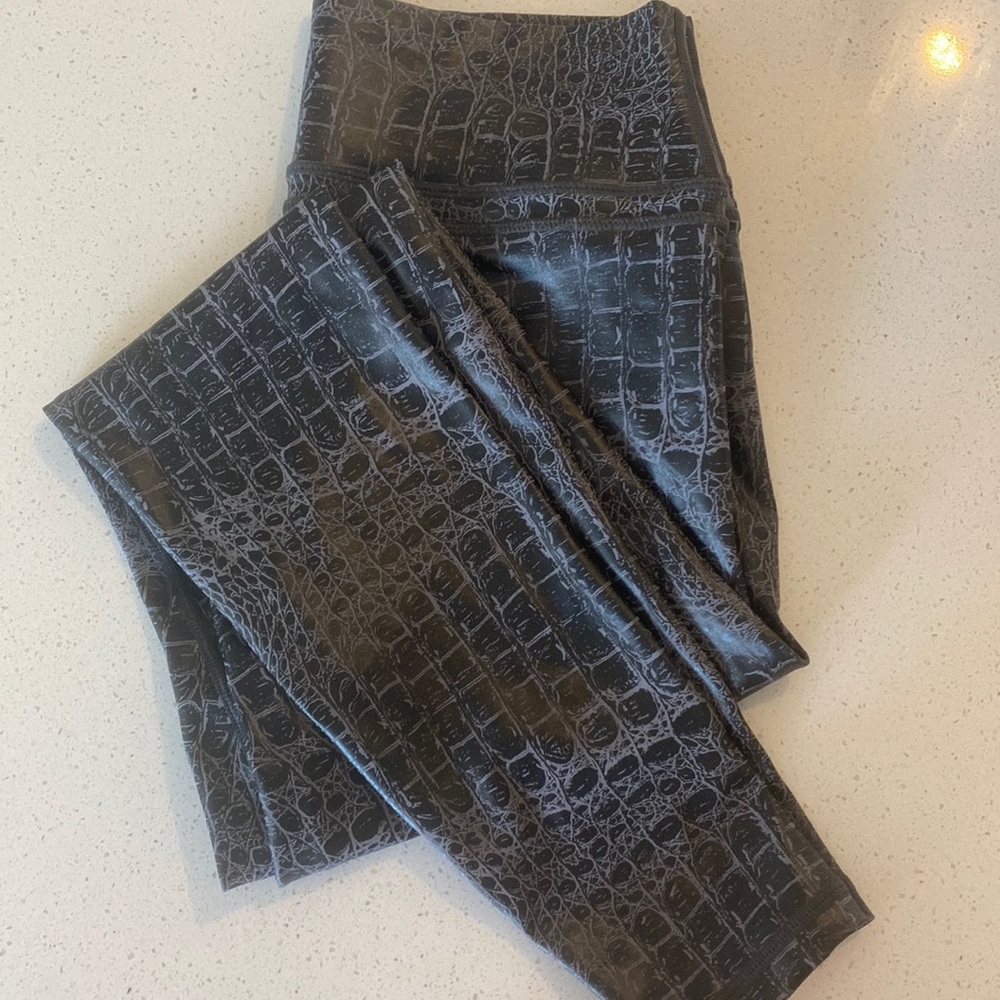 Zyia leggings with snake skin detail